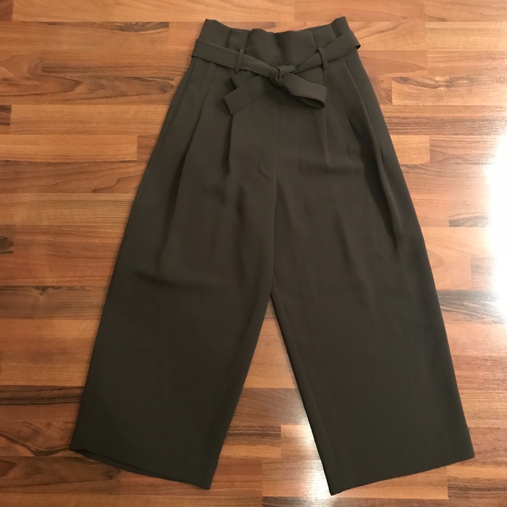 High wasted cropped harem trouser